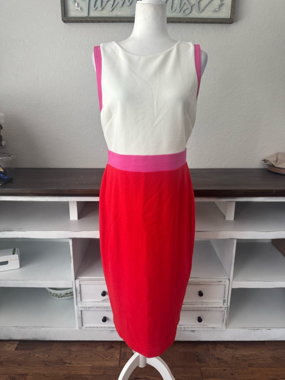 NWT Boden Celia Ottoman Colorblock Sheath Dress Women's Size 10 Long 8